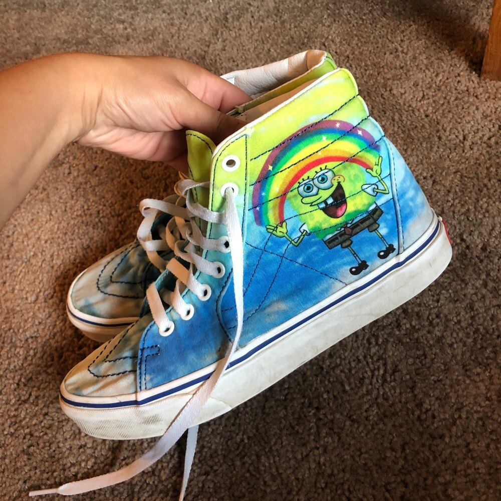 Vans X SpongeBob Sk8-Hi Imagination Sneakers Limited-Edition shoe